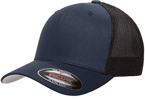 Flexfit Unisex Adult Cotton Twill Fitted Cap Hat Dark Grey