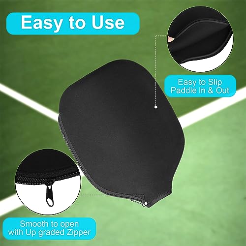 Pickleball Paddle Cover, Pickleball Paddle Covers Only Neoprene Sleeve, Pickleball Racket Sleeve - Compatible with Most USAPA Standard and Extended Pickleball Racquets