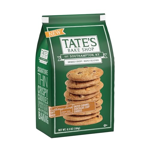 Tate's Bake Shop Cookies Variety Pack, Salted Caramel Chocolate Chip & Chocolate Chip Cookies, 4 - 7 oz Bags