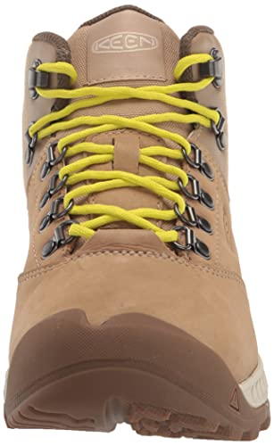 KEEN Women's NXIS Explore Mid Height Waterproof Fast Packing Hiking Boots, Maple/Birch, 10