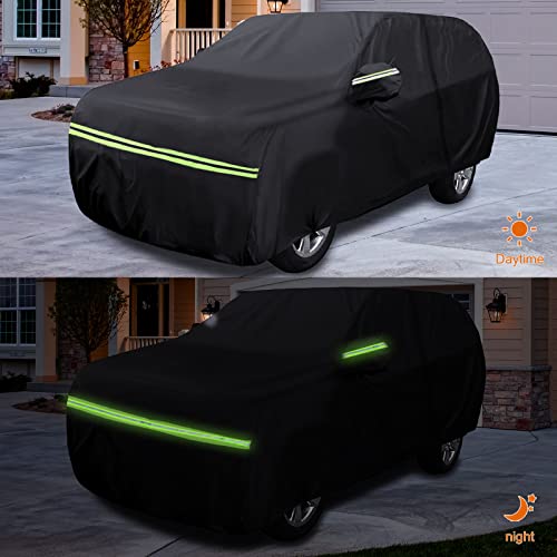 Waterproof Car Covers Replace for 1999-2025 Ford Focus Sedan, 6 Layers All Weather Custom-fit Car Cover with Zipper Door & Windproof Bands for Snow Rain Dust Hail Protection (Sedan)