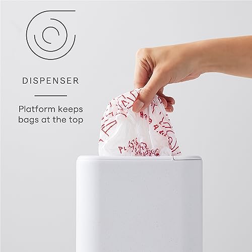 YouCopia StoraBag Space-Saving Plastic Dispenser, Grocery-Bags Organizer for Kitchen Cabinet or Pantry Storage, One-Size, Speckled White