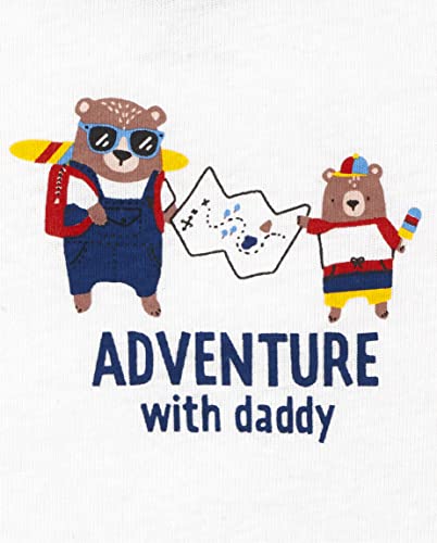 The Children's Place Baby and Newborn Short Sleeve Cotton Variety Pack Bodysuits, Camper 5-Pack, UPTO7LBS