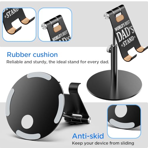 AICase Gifts for Dad, Birthday Christmas Fathers Day Presents for Dad from Daughter and Son, Cool Worlds Best Dads Ideas Stand for iPad/iPhone/Phone