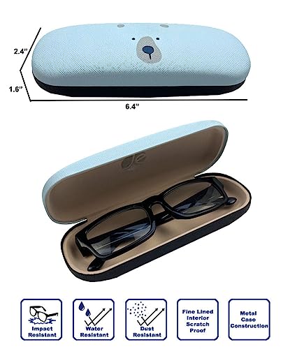 JAVOedge [3 PACK], Unicorn Pattern Medium Size Hard Eyeglass Storage Case Fits Most Glasses With Micro Cloth-Style B
