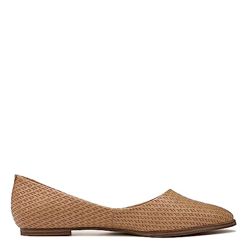 ZODIAC Women's Hill Slip On Pointed Toe Flat,Camel Woven, 5