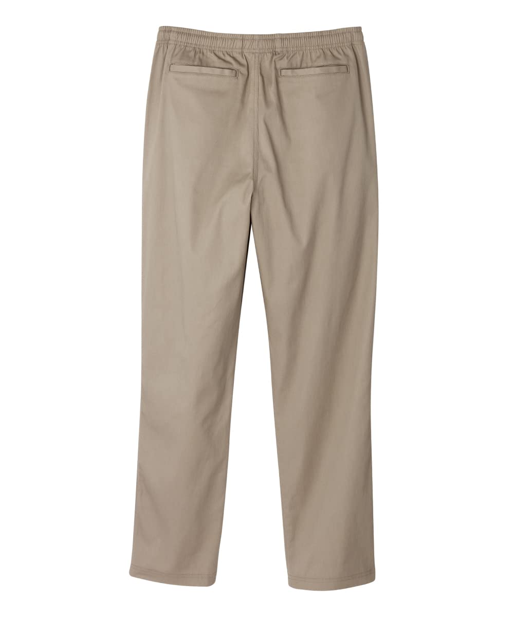 Men’s Elastic Waist Adaptive Rugger Pant - Khaki MED