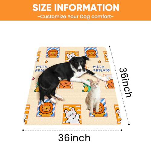PJYucien Washable Pee Pads for Dogs, 36" x 36"Reusable Pee Pads for Dogs, Super Absorbent Puppy Training Pads, Dog Pads Non-Slip, Designed for Dog cate, Whelping Pad, Potty Training.