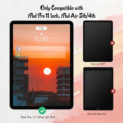 BERSEM 2-Pack Paper Nano Screen Protector for iPad Air 11 Inch 2024 (M2) / iPad 10th Generation 2022 / iPad Pro 11 2024 (M4), Matte PET Film, Nib Friendly, Anti-Glare