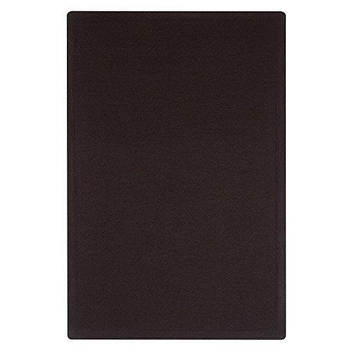 Quartet Bulletin Board, Fabric, 3' x 2', Frameless, High-Density Fiberboard, Oval Office, Black (7683BK)