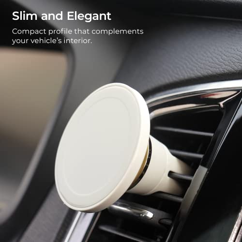 iOttie Velox Gray Magnetic Car Mount Air Vent Phone Holder. Compatible with MagSafe iPhones Including iPhone 12, iPhone 13, iPhone 14, and iPhone 15 Series