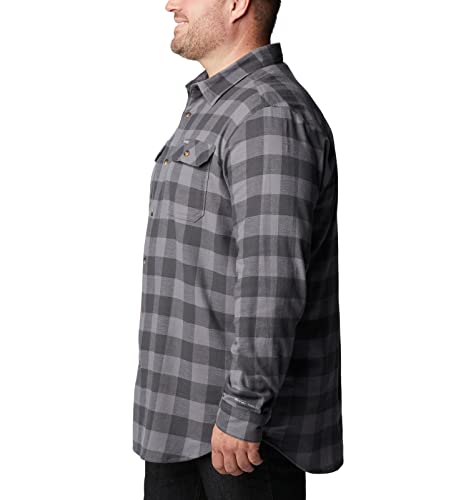 Columbia Men's Flare Gun Stretch Flannel, Shark Vista Stripe, X-Large