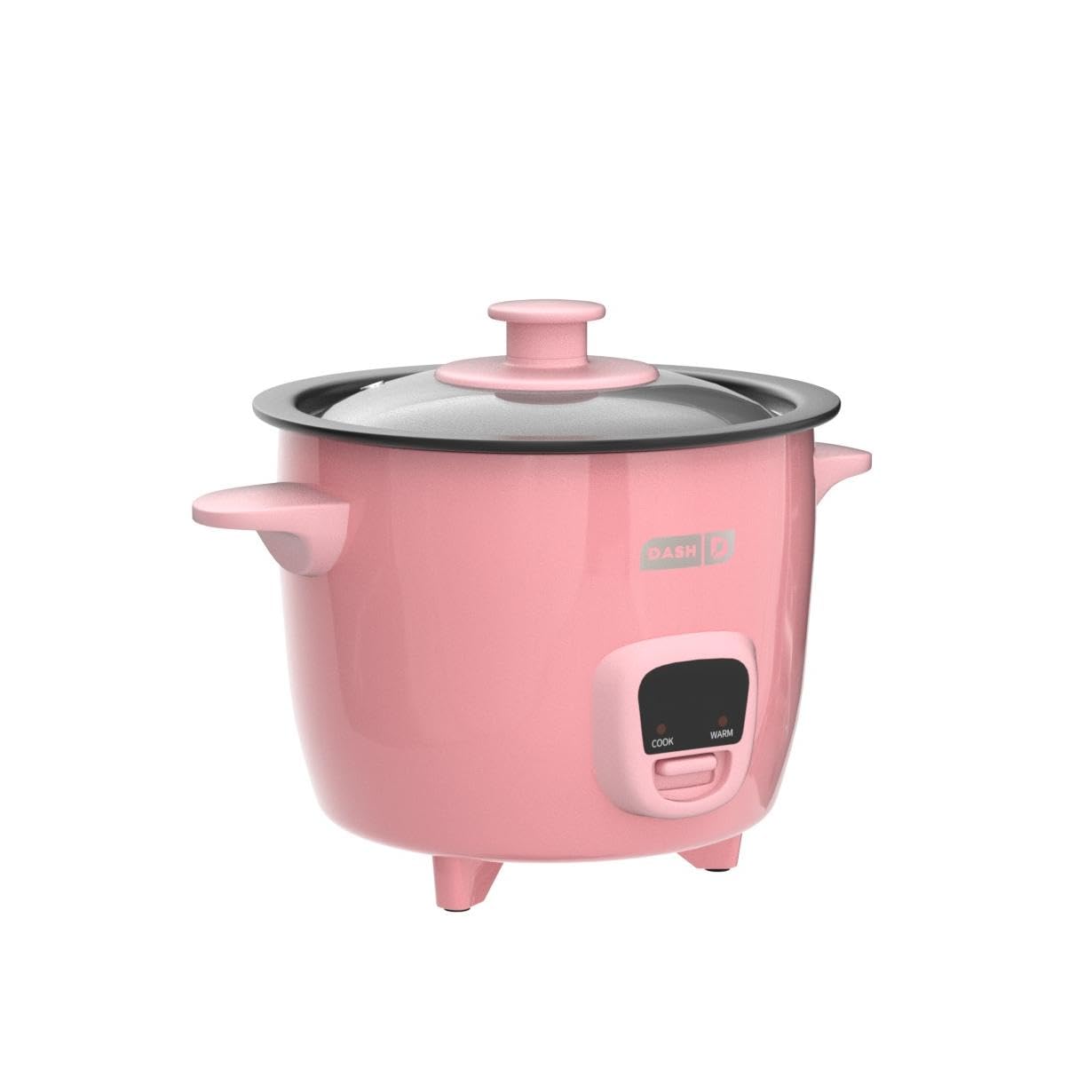 DASH Mini Rice Cooker Steamer with Removable Nonstick Pot, Keep Warm Function & Recipe Guide, Half Quart, for Soups, Stews, Grains & Oatmeal - Pink