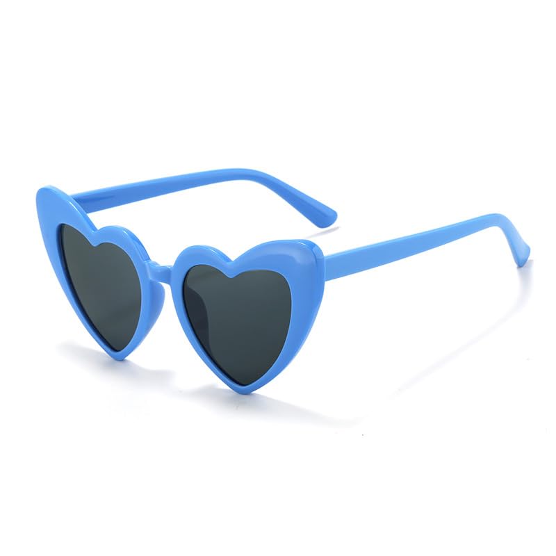 YooThink Love Heart Shaped Sunglasses for Women,Vintage Cat Eye Mod Style Retro Glasses (Sage Green)