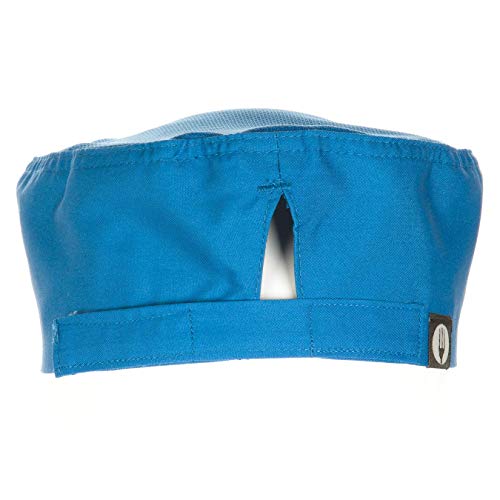 Chef Works Unisex Cool Vent Chef Beanie, Blue, Small/Medium
