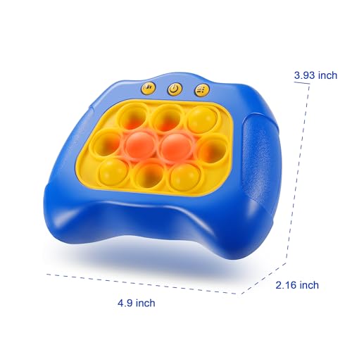 SIENBOR Quick Push Game Console ,4 Modes Games, A Toy Game Machine That Exercises Reaction Ability and Improves Concentration |Teens Boys & Girls Ages 3-12 Years Old & Up (Blue)