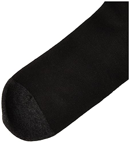 BOSS Mens Matt Combed Cotton Heel Toe Casual Sock, Black, 7-13 US