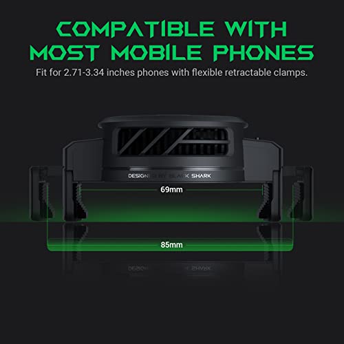 Black Shark Phone Cooler FunCooler 3, Mobile Phone Cooling Fan Lightweight Quiet Cellphone Radiator for 2.71-3.34 inches iPhone/Android Gaming