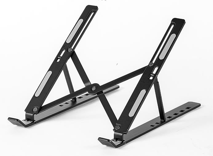 Laptop Stand, 7 Angles Adjustable Aluminum Ergonomic Foldable Portable Desktop Holder, Laptop Holder Riser Computer Tablet Stand, Compatible with MacBook,iPad, HP, Dell, Lenovo 10-15.6”,Easy to Store