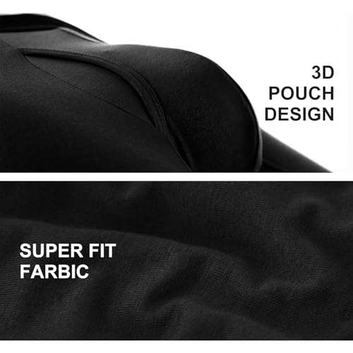 BAMBOO COOL Men's Underwear Boxer Briefs Soft Breathable with Fly Underwear For Men 4 Pack