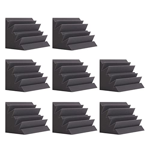 24 Pack Sound Proof Foam Panels for Wall,Self Adhesive Acoustic Panels,12" X 12" X 1.2" Egg Crate Soundproof Wall Panels for Studio,Room Acoustic Treatment Foam,Sound Absorbing Foam Black