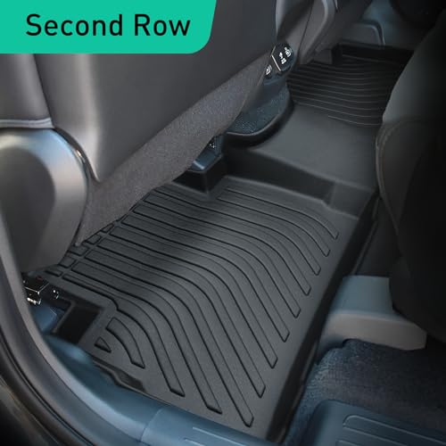 DiffCar® Floor Mats for Hyundai Santa Fe 2023 2022 2021 (Gasoline Models ONLY), Cargo Trunk Liner All-Weather TPE Floor Protectors, for Santa Fe 2021-2023 Interior Accessories (Floor Mats+Cargo Mat)