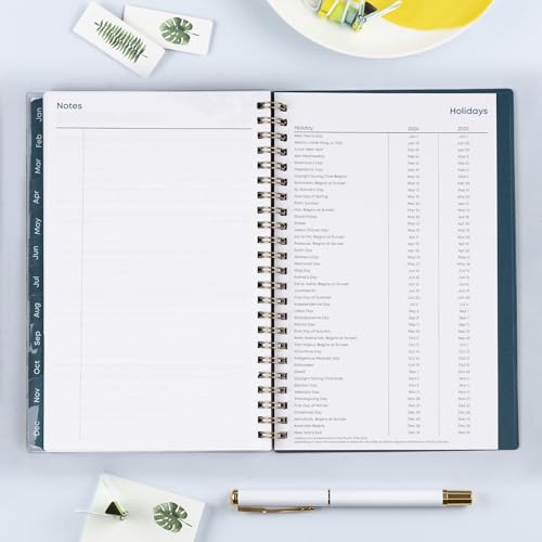 Blue Sky 2024 Weekly and Monthly Planner, January - December, 5" x 8", Clear Pocket Cover, Wirebound, Grenada (137275-24)