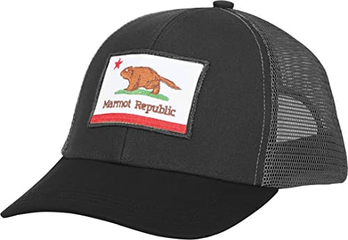 MARMOT Mens Retro Mesh Trucker Hat, Black