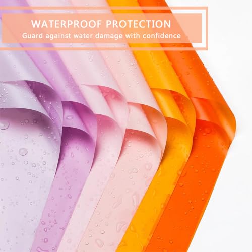 BBJ WRAPS Translucent Flower Wrapping Paper for Florist Waterproof Durable Bouquet Wrapping Paper for Floral Arrangements on Valentine's Day, Mother's Day, 22.8x22.8 Inch - 40 Sheets (Pink)