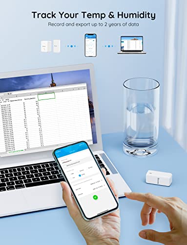 Govee WiFi Hygrometer Thermometer Sensor 3 Pack, Indoor Wireless Smart Temperature Humidity Monitor with Remote App Notification Alert, 2 Years Data Storage Export, for Home, Greenhouse