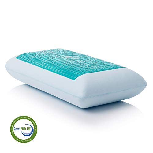 Z Gel-Infused Dough Memory Foam + Z Gel Pillow - Removable Tencel Cover - Queen - High Loft