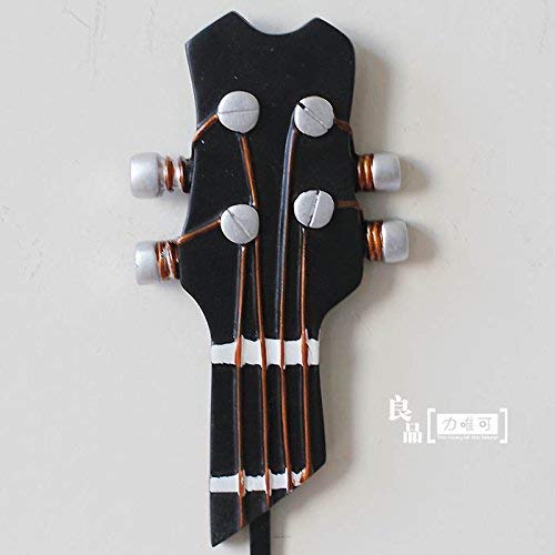 EDOBLUE Creative Cloth Hook Iron Hooks Shabby Chic Guitar Shaped Clothes Hanger Decorative Hooks Resin Hook (Guitars)