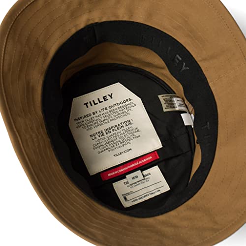 Tilley Waxed Bucket Hat, British Tan, Small