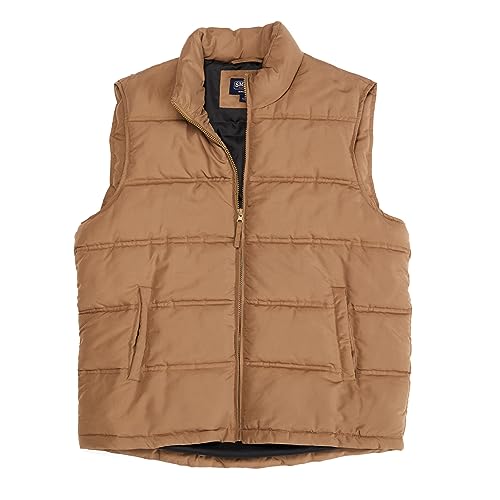 Smith's Workwear Big Men's Camo Printed Double-Insulated Puffer Vest, Acorn