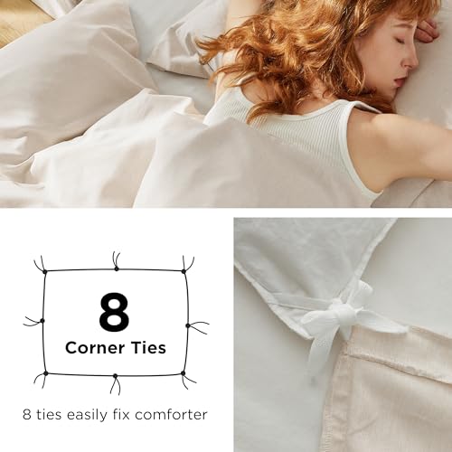 Bedsure Olive Green Duvet Cover Queen Size - Super Soft Cationic Dyed Duvet Cover for Kids with Zipper Closure, 3 Pieces, Includes 1 Duvet Cover (90"x90") & 2 Pillow Shams, NO Comforter