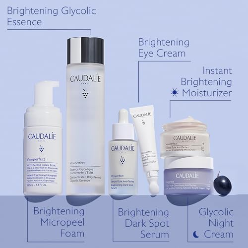 Caudalie Vinoperfect Brightening Dark Spot Serum, Dark Spot Corrector 62x More Effective than Vitamin C, Skin Brightening Serum with Viniferine, 1 Fl Oz