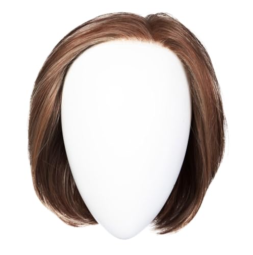 Raquel Welch Straight Up With A Twist Elite Chin Length Tailored Bob Wig by Hairuwear, Average Cap, RL6/30 Copper Mahogany