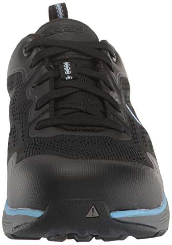 KEEN Utility Women's Sparta 2 Low Height Alloy Toe Industrial Work Shoes, Airy Blue/Black, 8
