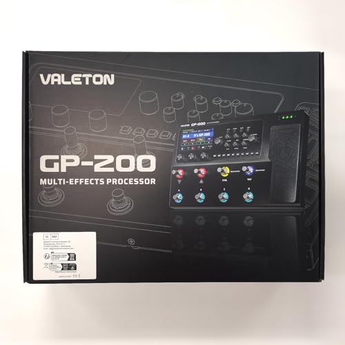 VALETON GP-200 Multi-Effects Guitar/Bass Pedal with Expression, FX Loop, MIDI, Amp Modeling, IR Cab Simulation, Stereo, USB Interface