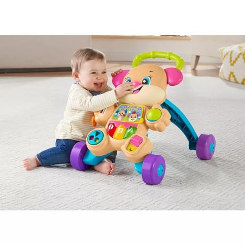 Fisher-Price Baby Toy Laugh & Learn Smart Stages Learn with Sis Walker with Music Lights & Activities for Infants Ages 6+ Months