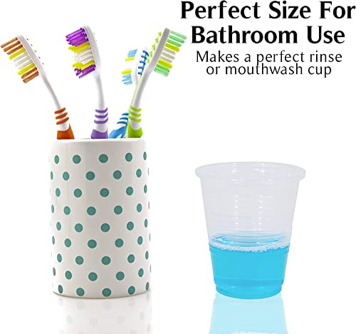 Upper Midland Products 5 oz Cups Disposable Plastic Bulk 2500 Case, These Small Disposable Translucent Cups Are Extra Sturdy, Small Cups For Everyday Use