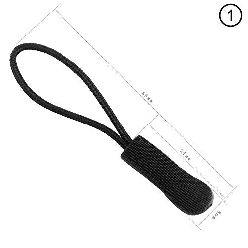 Luggage Zipper Pull Replacement for Backpack: YZSFIRM 10 Pcs Zipper Tab - Orange Heavy Duty Zipper Extender Cord for Bag Suitcase Jacket