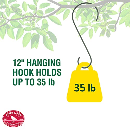 Perky-Pet 325SCOMBO-1SR Large 2-Tier Outdoor Panorama Wild Bird Feeder with Hanging Hook - 4.5 lb Seed Capacity
