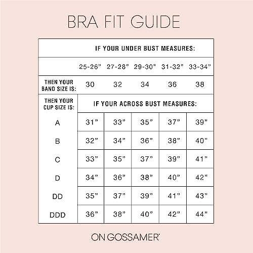 OnGossamer Women's Next to Nothing Micro T-Shirt Bra, Champagne, 36B