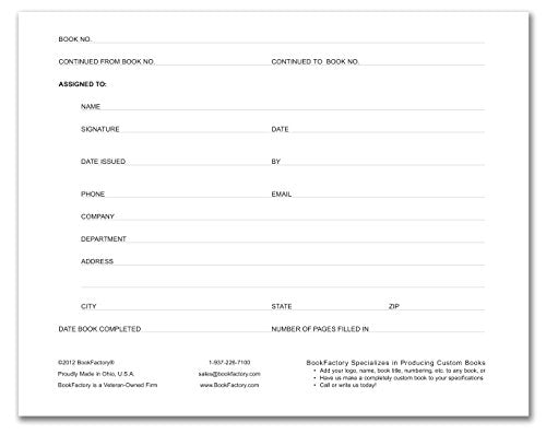 BookFactory Visitor Log Book/Visitor Register/Visitor Sign-in Book - 120 Pages, 8 7/8" x 7" - Black Cover, Section Sewn Hardbound (LOG-120-Visitor-A-LKT34)