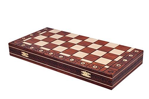 The Jarilo, Unique Elegant Wooden Chess Game Set, Pieces, CBoard and Chess Piece Storage – Finely Handcrafted in Europe for Adults and Kids