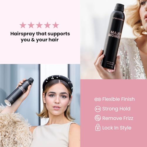 Beachwaver Co. Major Moment Strong Hold Hairspray | 8.3 Fl Oz - Extra Hold with Flexible Brushable Finish - Frizz Control- Flexible hold Hair spray