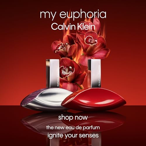 Calvin Klein My Euphoria Eau de Parfum – Women's Ambery Floral Perfume – With Notes of Blackcurrant, Orchid Flambé, Black Sesame, Vanilla & Woods – Luxury Perfumes for Women– Long Lasting Fragrance