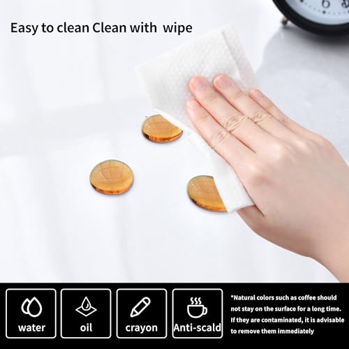 LBJFYHJN Clear Desk Mat, Non-Slip PVC Clear Desk Pad, Desk Protector Mat with Round Edge, Heat Resistant & Waterproof Clear Desk Writing Mat Desk Table Protector for Home and Office (23.6"*15.7")