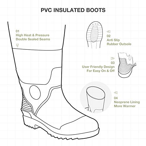 HISEA Neoprene Chest Waders for Men with 200G Boots Duck Hunting Waders with Boot Hanger